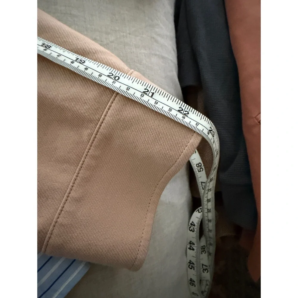 Uniqlo Jersey Relaxed Jacket Tan Beige Button Front Utility Chore Coat 474176 M - Picture 7 of 7